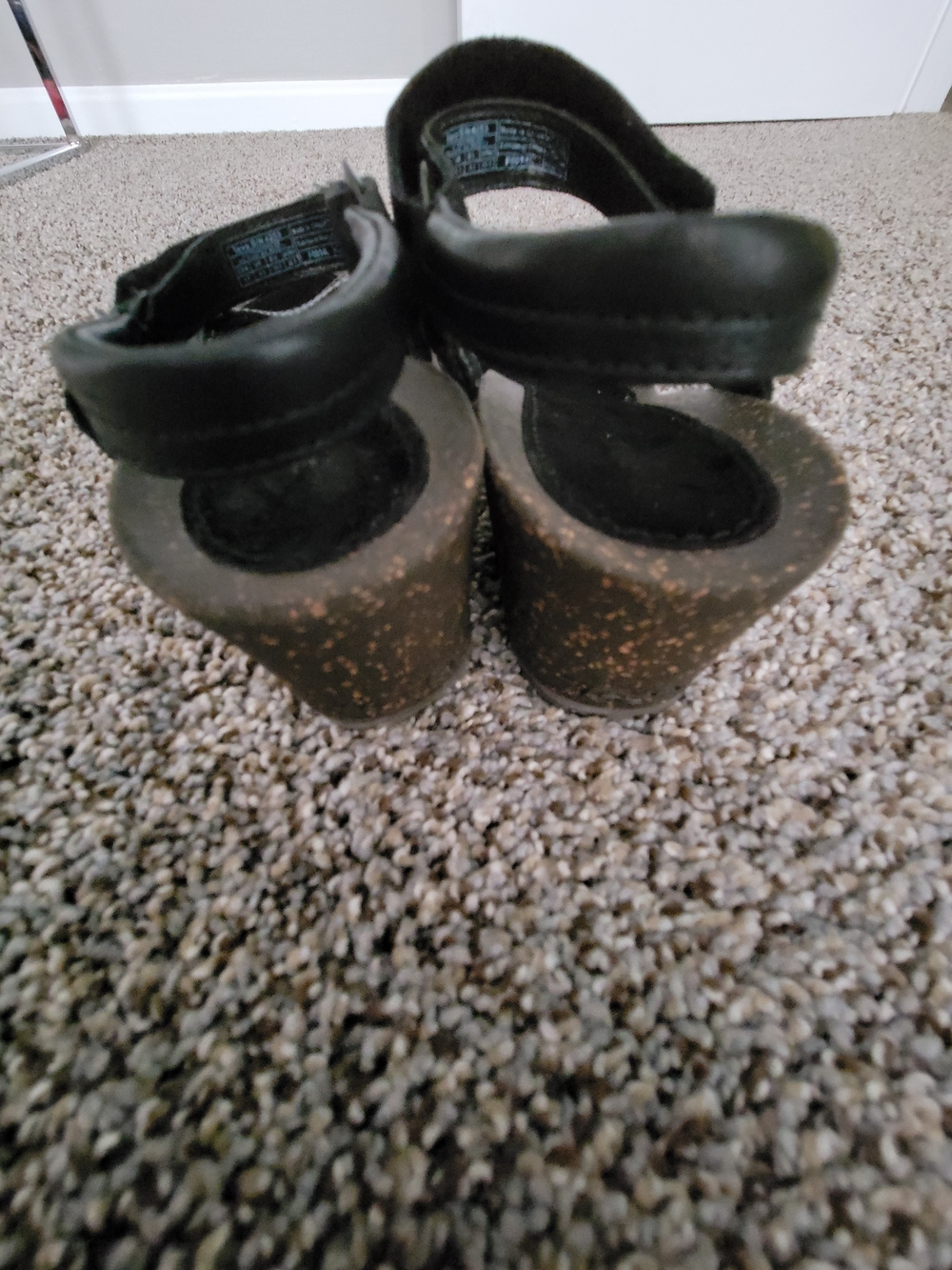 Teva Women's Black Leather Slingback Sandals - Picture 10 of 12